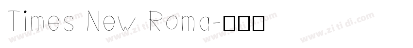 Times New Roma字体转换